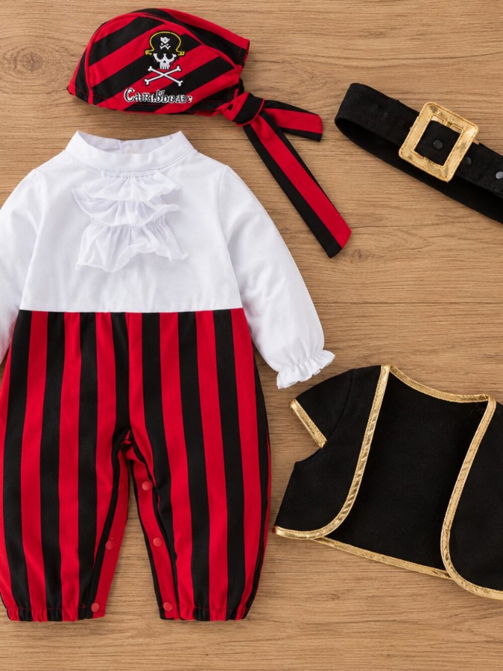 Baby Pirate Halloween 4-Piece Costume Set
